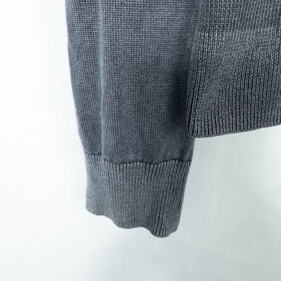 Armani Exchange Cotton Crew Neck Knit Pullover Sweater Mens Small Blue Gray - Picture 8 of 13